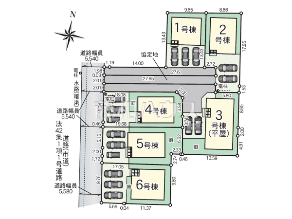 全体区画図　【福岡市西区今宿東３丁目】