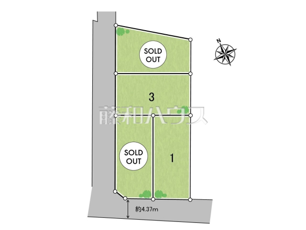 全体区画図　【武蔵野市吉祥寺北町３丁目】