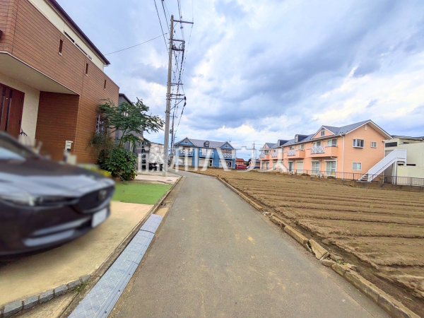 接道状況および現場風景　【朝霞市根岸台８丁目】