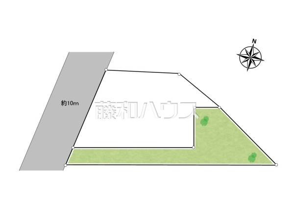 全体区画図　【府中市是政６丁目】