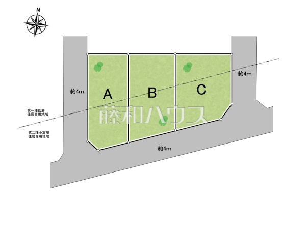 全体区画図　【小平市小川町１丁目】