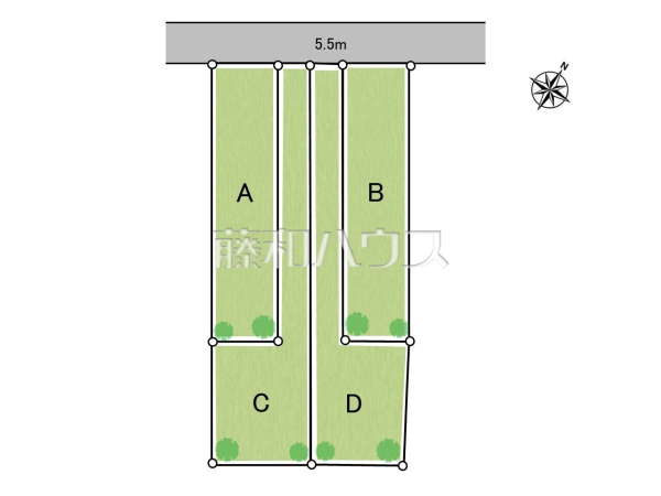 全体区画図　【春日井市八事町１丁目】