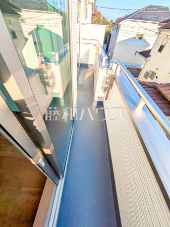 ≪A号棟　バルコニー≫南向きバルコニーは洗濯物もよく乾きます♪　【府中市浅間町４丁目】