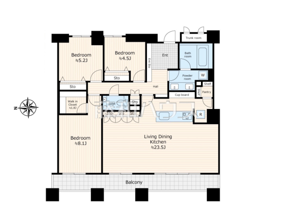 間取図　【石神井公園ピアレス　A棟】
