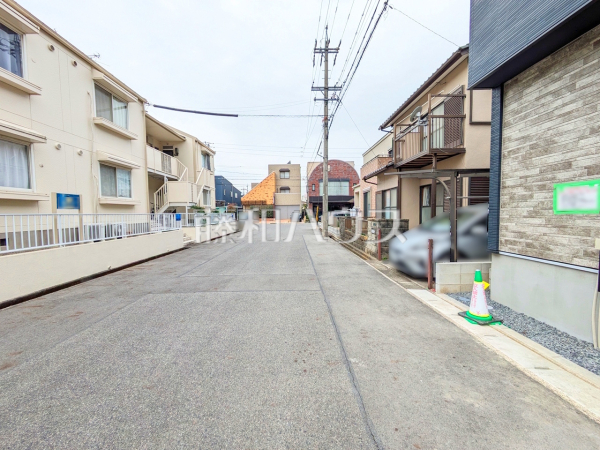 接道状況および現場風景　【春日井市下条町２丁目】
