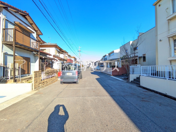 接道状況および現場風景　【春日井市下条町２丁目】