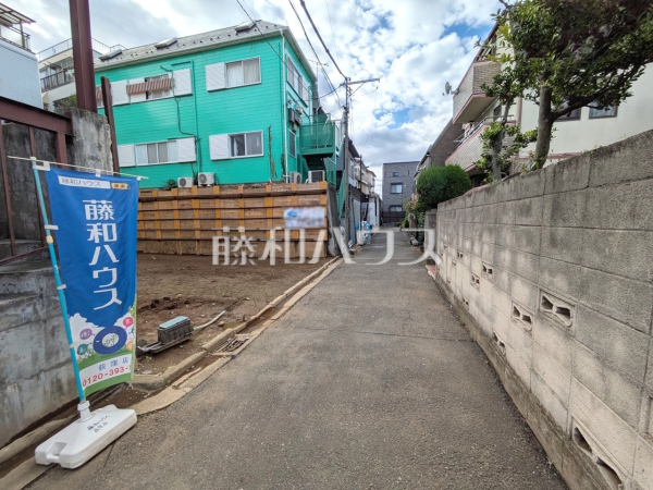 接道状況および現場風景　【中野区中央３丁目】