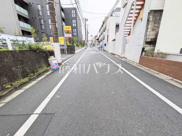 接道状況および現場風景　【板橋区大原町】