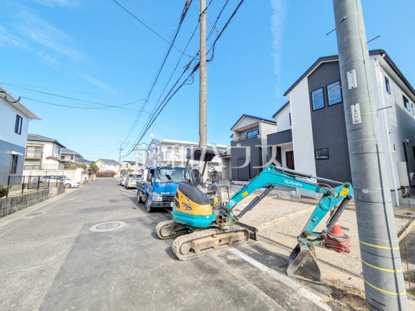 接道状況および現場風景　【福岡市東区三苫２丁目】