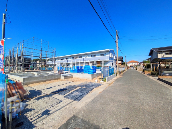 接道状況および現場風景　【福岡市東区三苫２丁目】