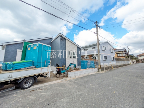 接道状況および現場風景　【福岡市東区三苫２丁目】