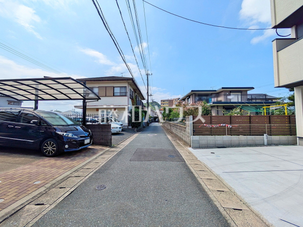 接道状況および現場風景　【福岡市西区横浜１丁目】