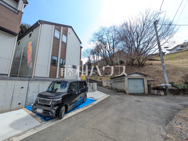 接道状況および現場風景　【八王子市谷野町】