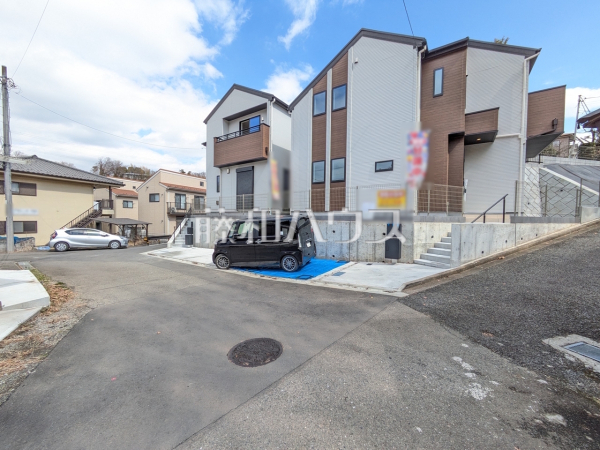 接道状況および現場風景　【八王子市谷野町】