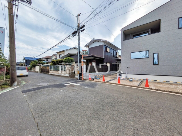 接道状況および現場風景　【所沢市榎町】