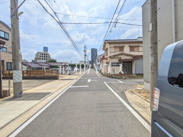 接道状況および現場風景　【名古屋市北区志賀町３丁目】