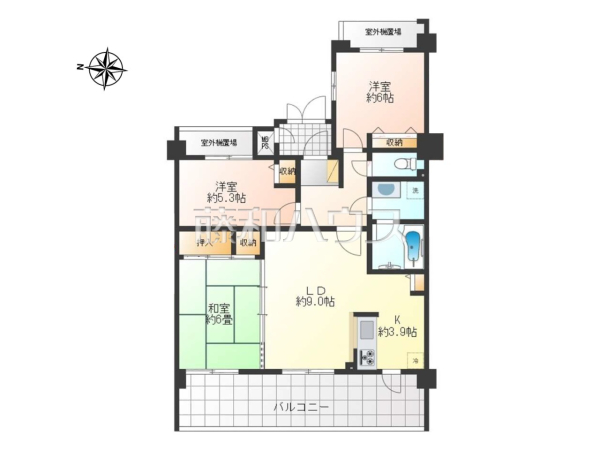 間取図　【レクセルガーデン武蔵砂川】