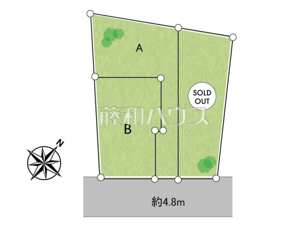 全体区画図　【和光市白子３丁目】