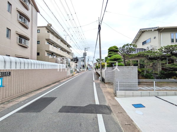 接道状況および現場風景　【春日井市篠木町２丁目】