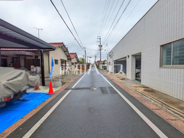 接道状況および現場風景　【春日井市篠木町２丁目】