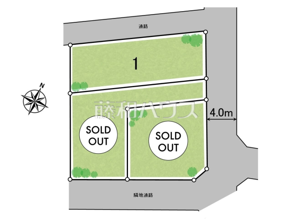全体区画図　【練馬区富士見台３丁目】