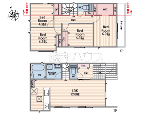 間取図　【八王子市本郷町】