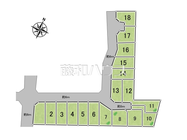全体区画図　【国分寺市西町４丁目】