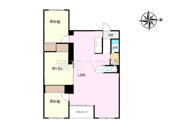 間取図　【府中コーポラス】