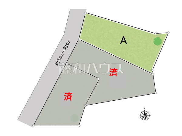 全体区画図　【小牧市大字久保一色】