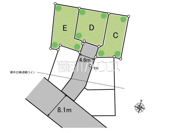 全体区画図　【板橋区中台１丁目】