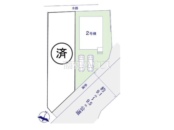 全体区画図　【糟屋郡志免町片峰４丁目】