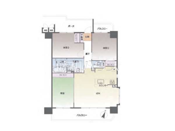 間取図　【サーパス原南】