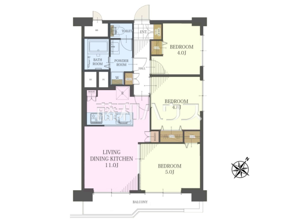 間取図　【ファミール西八王子　A棟】
