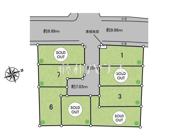 全体区画図　【朝霞市宮戸１丁目】