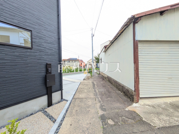 接道状況および現場風景　【春日井市町屋町】