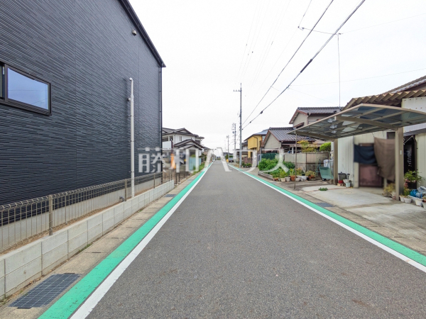 接道状況および現場風景　【春日井市町屋町】