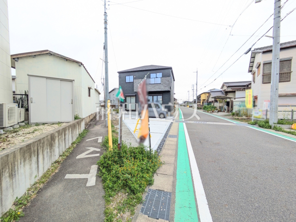 接道状況および現場風景　【春日井市町屋町】
