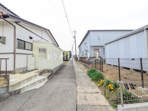 接道状況および現場風景　【春日井市町屋町】