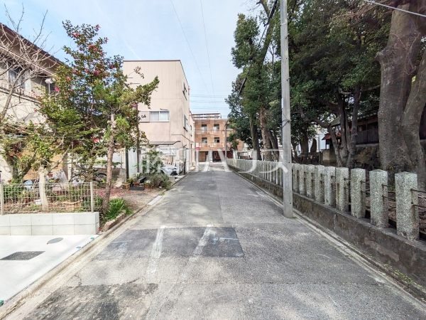 接道状況および現場風景　【名古屋市北区金城町４丁目】