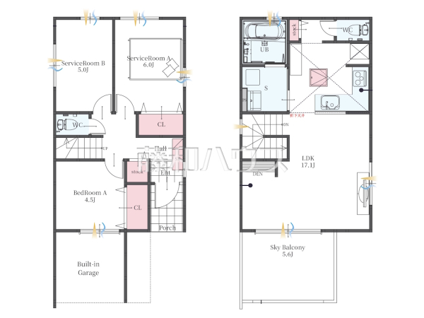 間取図　【名古屋市北区金城町４丁目】