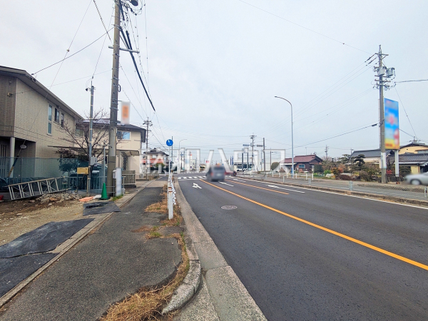 接道状況および現場風景　【小牧市郷中２丁目】
