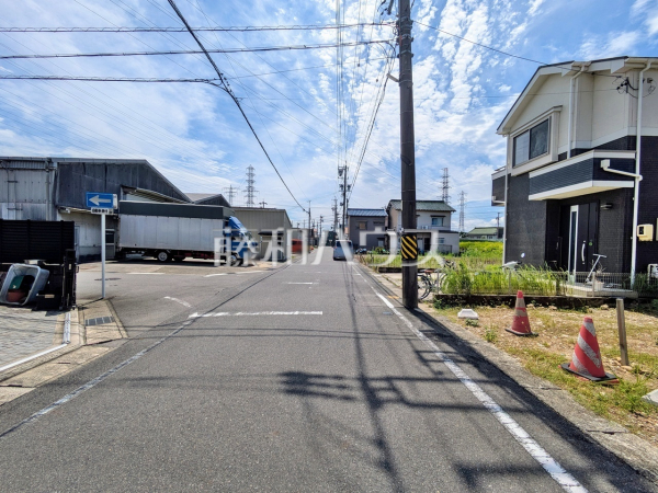 接道状況および現場風景　【小牧市新町１丁目】