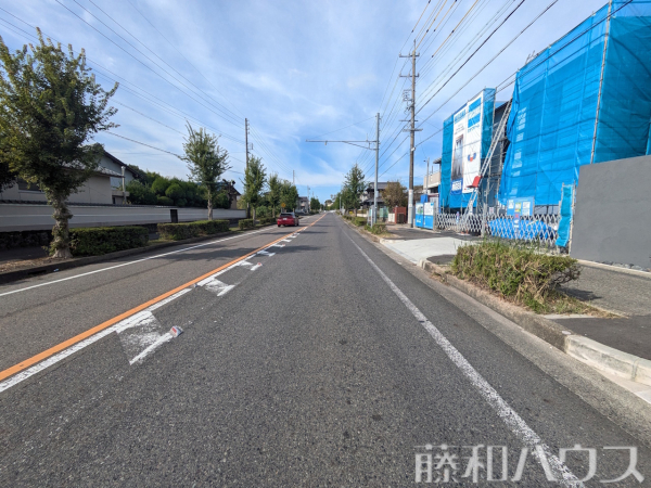 接道状況および現場風景　【春日井市東野町５丁目】