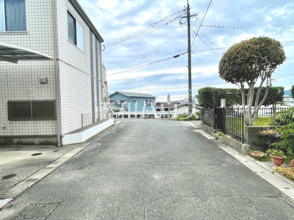 接道状況および現場風景　【糟屋郡粕屋町大字上大隈】