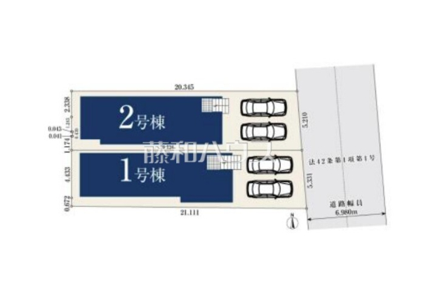 全体区画図　【名古屋市北区川中町】