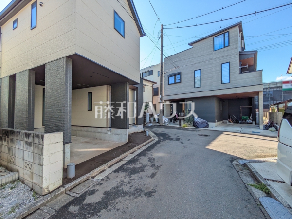 接道状況および現場風景　【立川市一番町１丁目】