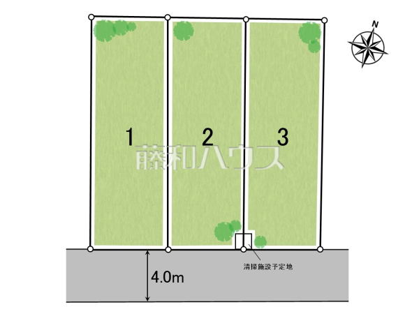 全体区画図　【練馬区高野台３丁目】