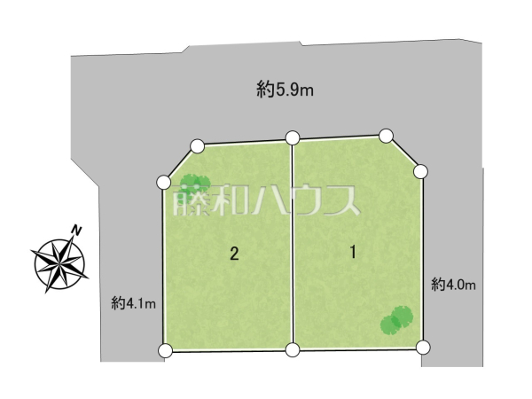 全体区画図　【福岡市博多区麦野２丁目】