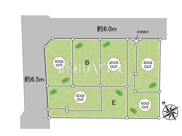 全体区画図　【府中市住吉町３丁目】