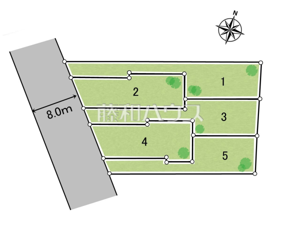 全体区画図　【八王子市北野町】